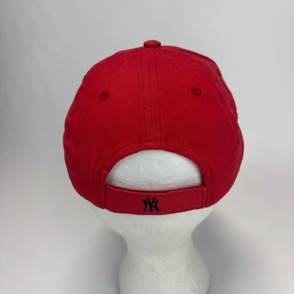 Nike Team Yankees Hat Child Red Embroidered Adjustable Strapback Baseball Cap